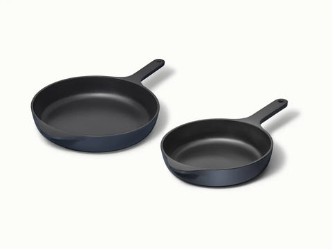 Enameled Cast Iron Skillet Duo